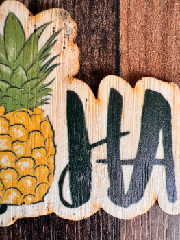 Preview: *NEU* Bambus Sticker " Aloha Ananas "